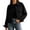 Black, variant on Women's Corduroy Ribbed Lapel Jacket,Button Down Shacket Long Sleeve Cropped Jacket with Pocket,2026 Fall Winter Trendy Clothes,Blue Women's S-XXL