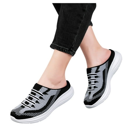 

Quealent Women S Walking Shoes Sport Women s Breathe Easy Fortune Fashion Sneaker Black 6.5