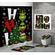 thumbnail image 1 of Cortina de ducha de poliéster impermeable con estampado digital de Grinch navideño, cortinas de ducha para baño, 1 of 6
