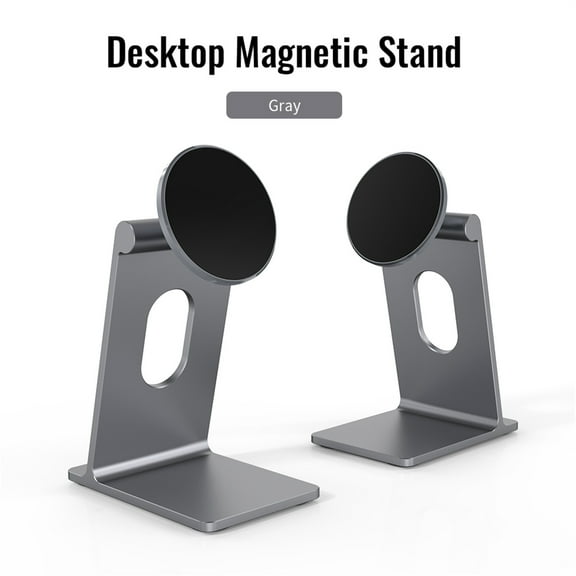 ELEHOLD Magnetic Tablet Phone Stand Adjustable Universal Desktop iPad Mobile Phone Kickstand, Multi-Angle Tablet Holder Compatible with iPhone, iPad, Samsung, Kindle,Gray