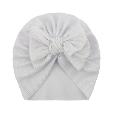 

Hat For Kids Toddler Baby Boys Girls Solid Knitted Cap Beanie Bowknot Elastics Turban Hat