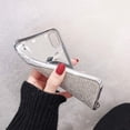 thumbnail image 3 of iPhone Xs Max Case Luxury Fashion Glitter Sparkle Bling Glossy Crystal Rhinestone Artificial Diamond Protective Cover with Soft TPU Electroplate Case for iPhone Xs Max Silver, 3 of 6