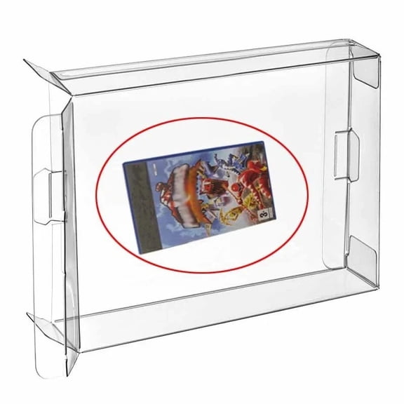 RUITROLIKER 10PCS Clear Box Protector Plastic Protective Case Sleeve for PS2 Wii WiiU Gamecube Xbox