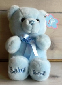 Blue 'Baby Boy' Teddy Plush Soft Toy Brand New Babies Children #441028 