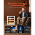 thumbnail image 3 of VEVOR Electric Humidor, 50L, 300 Counts Electric Cigar Humidor Cabinet with Compressor Cooling, Constant Humidity & Temperature Control, Spanish Cedar Wood Shelves & Drawers, 2 Layers, for Household, 3 of 9