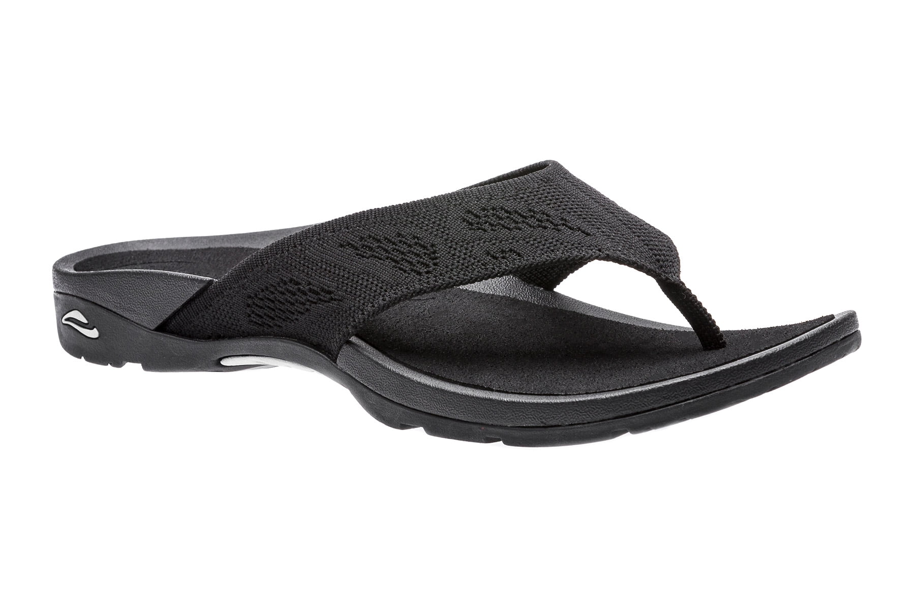 ABEO Affinity Metatarsal Flip Flop Sandals in Black
