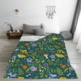 thumbnail image 5 of Vsdgher Forest Flora And Fauna Ultra-Soft Micro flannel Blanket Throw Blankets for Couch Sofa, Bed (4 sizes)-80"x60", 5 of 7
