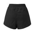 thumbnail image 6 of Sngxgn Women's Pocket Shorts, Drawstring Cotton Shorts(Black,XXL), 6 of 6