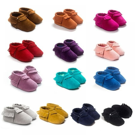 

Infant Baby Girls Boys Premium Soft Sole Tassel Bowknot Moccasins Toddler Prewalker Princess Anti-Slip Crib Baptism Loafers Shoes