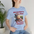 thumbnail image 4 of Strawberry Days, Bella & Canvas, Cotton Short Sleeve T-Shirt, XS - 4XL, 4 of 5