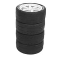 thumbnail image 1 of 4 Pcs Roues RC 1/10, Pneus en Caoutchouc Plastique Roues RC Remplacement pour Voitures Télécommandées TT01, TT02, XV01, XV02, 94123, 94122, 1 of 7