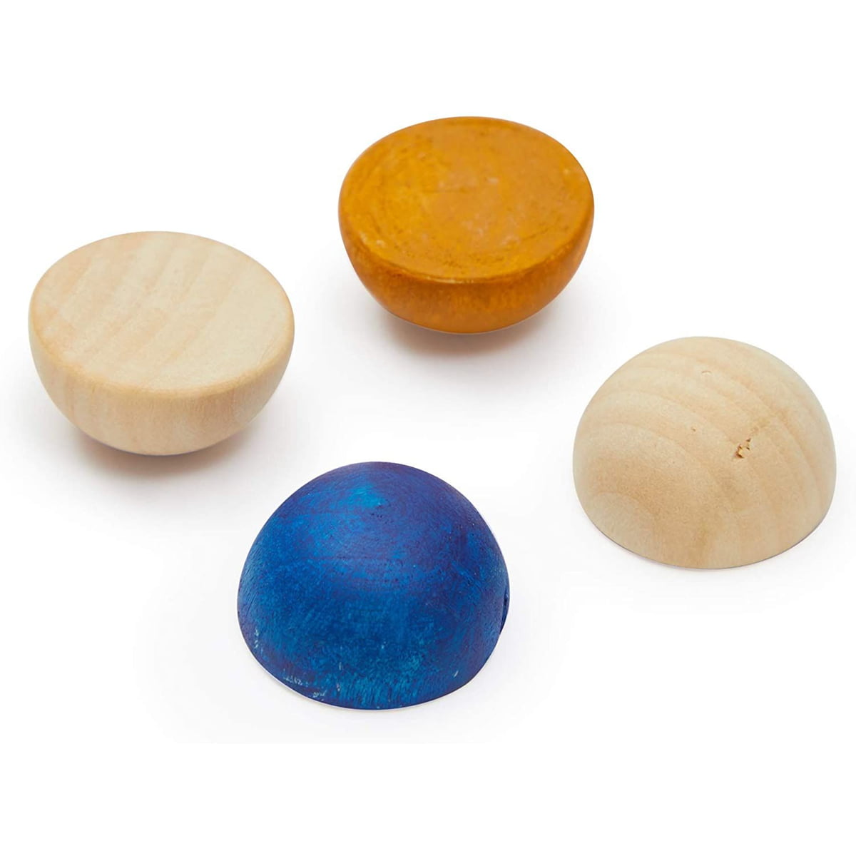 ningxiao586 Split Solid Natural Wooden Craft Round Ball DIY Accessories Wood Color Big Painted Ball 1 cm/2 cm/3 cm/4 cm/5 cm/6 cm