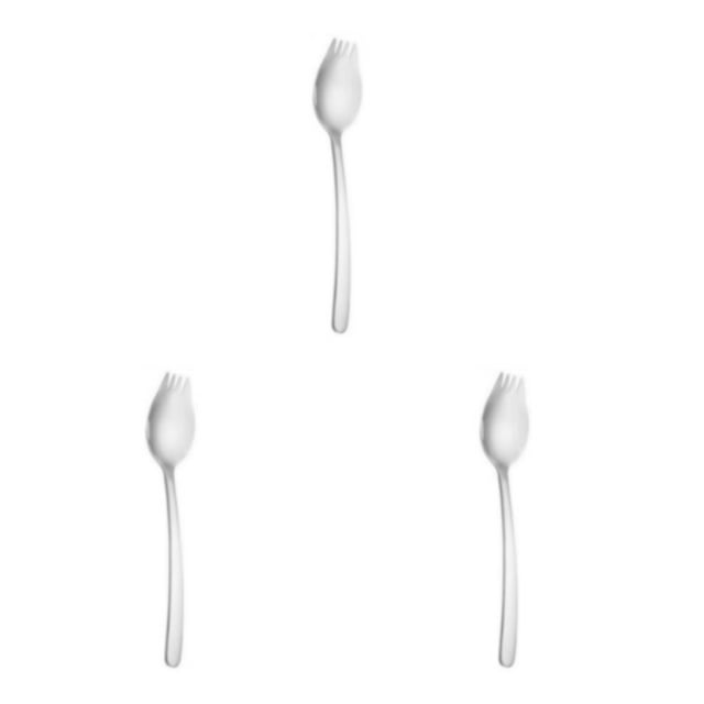 Billuyoard Tenedor 2 en 1, cuchara para ensalada, utensilios de cocina multifuncionales, tenedores de fruta, vajilla para acampar en familia, Type1 NO1
