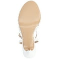 thumbnail image 5 of Journee Womens Vanita Multi Strap Stiletto Open Toe Dress Sandals, Widths Available, 5 of 9