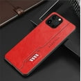 thumbnail image 1 of TONDAR Fashion Leather Texture Shockproof Case Ultra Light Back Cover for iPhone 13 Pro Max (Red), 1 of 8