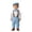 a-Sky Blue9052, variant on FINALGANG Boys Toddler Formal Four Piece Outfit With Collared Striped Long Sleeve Shirt Suspenders Pants Matching Newsboy Cap For Wedding Special Occasion Wear Cozy Set