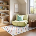 thumbnail image 7 of Mohawk Home Kids Collection Polka Dots Low Pile Stain/Fade Resistant Printed Washable Area Rug, Multicolor, 3' x 4'8", 7 of 7