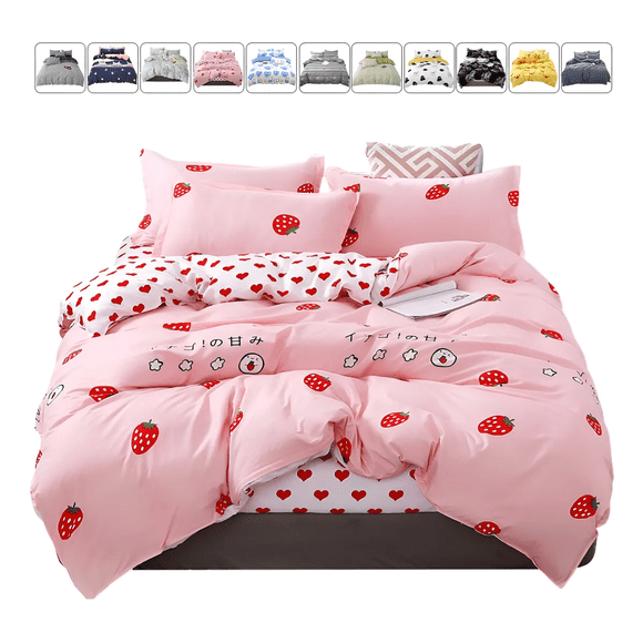 Juego De Sábanas Matrimonial Microfibra 4 Piezas 150x200 Xtellar rosa