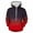 Red, variant on Floelo Hooded Sweatshirts For Men Shirts Long Sleeve Plus Size Gradient Hoodie Non Positioning Printed Pullover Casual Sweatshirt Autumn And Winter Clothes