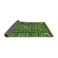thumbnail image 2 of Ahgly Company Indoor Round Abstract Green Modern Area Rugs, 5' Round, 2 of 4