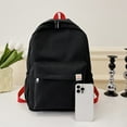 thumbnail image 3 of AMERTEER Simple Classic Backpack Teens Girls Student Large Capacity School Book Bag (Blac, 3 of 10