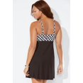 thumbnail image 3 of Swimsuits for All Women's Plus Size Macrame High Neck Swimdress, 3 of 6