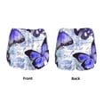 thumbnail image 6 of Uemuo Butterflies Pattern Women's Athletic Shorts High Waisted Running Shorts with Liner Pockets Gym Elastic Workout Shorts-Large, 6 of 9