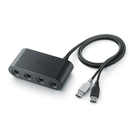 - 4 Port Gamecube Controller USB Adapter For PC Nintendo Wii U Super Smash Bros