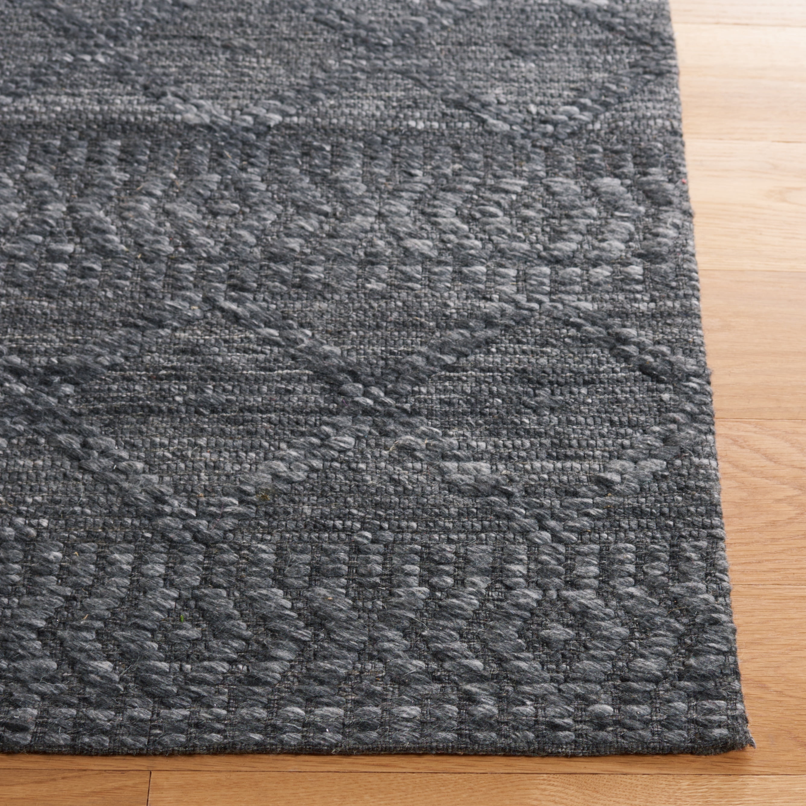 SAFAVIEH Marbella Devereux Striped Area Rug, Grey, 6' x 6' Square