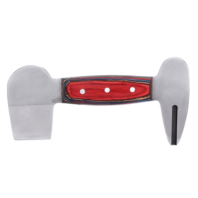 Cuchillo profesional para cascos de caballo con mango de madera, herramientas para recortar cascos de caballos y repararlos.