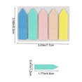 thumbnail image 3 of Fesfesfes Transparent Label Fluorescent Strip Page Markers Self Adhesive Index Tabs Stickers for Study Notes File Classification Organization, 3 of 7