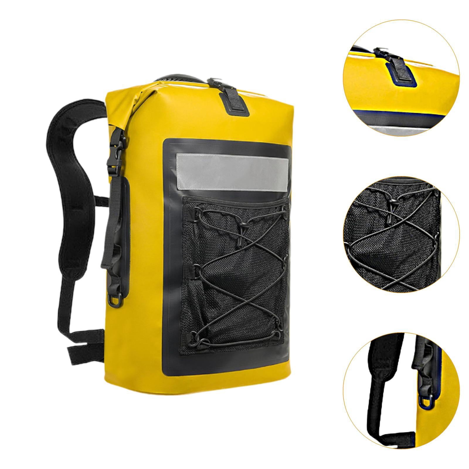 Baoblaze Waterproof Dry Bag Backpack 35L Backpack for Outdoors Boating Beach Yellow