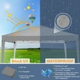 thumbnail image 4 of COBIZI 10x10 Ez Pop Up Canopy Tent,Commercial Instant Gazebo Tents for Parties,Waterproof Adjustable Outdoor Patio Backyard Canopy Party Tent,Gray, 4 of 8