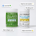 thumbnail image 2 of NUTRIBAS Multi Collagen Peptides Powder, Vanilla and Unflavored, 25 Servings, 2 of 10