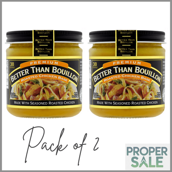 Better Than Bouillon Premium Roasted Chicken Base, Shelf-Stable, 8 oz Jar ( pack of 2 )