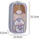 thumbnail image 2 of Large capacity pencil case, Cute girl pencil case Transparent Large pencil bag School supplies (Blue dog), 2 of 5