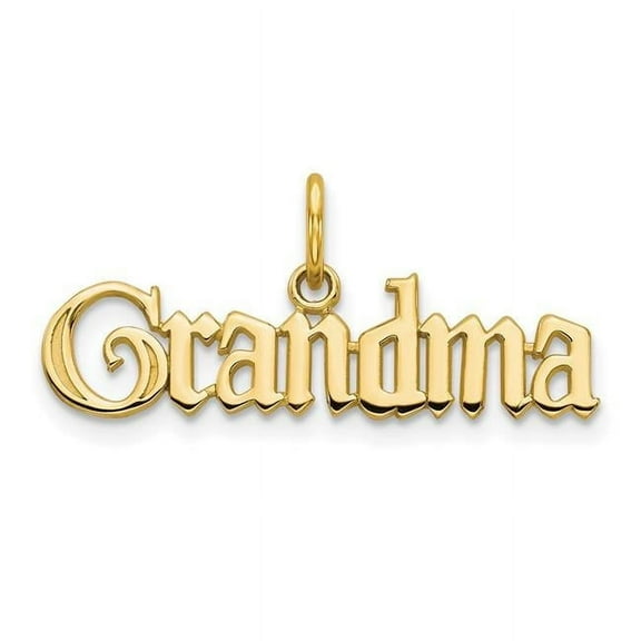 Finest Gold 14K Yellow Gold Grandma Charm