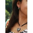 thumbnail image 2 of Set 3 aretes boton Alonso Luis Pensamientos, 2 of 2
