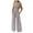 Gray, variant on ABATAB Summer Jumpsuits for Women Square Neck One Piece Trendy Outfits Sleeveless Wide Leg Long Pants Party Clubwear Rompers