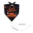 thumbnail image 3 of Cififendec Halloween Pet Triangle Bandana, 23.62"×15.74", Printed Festival Neckerchief with Halloween Element Pattern for Pets Party Photo Dress‑Up, 3 of 6