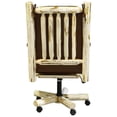 thumbnail image 5 of Montana Woodworks Transitional Solid Wood Upholstered Office Chair in Natural, 5 of 5