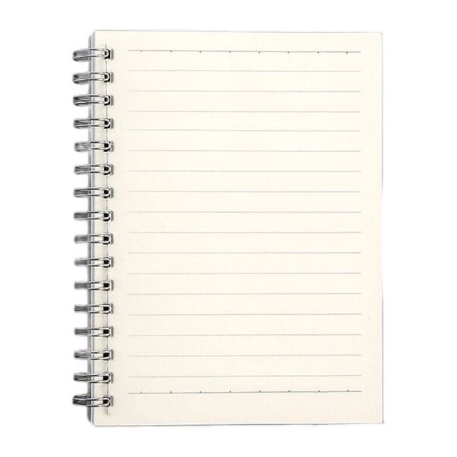 serony Transparent Loose Leaf Binder Notebook Student Sketchbook Diary Weekly Journal Writing Notebooks Stationery Office Supply A6 Horizontal Line 15x12cm