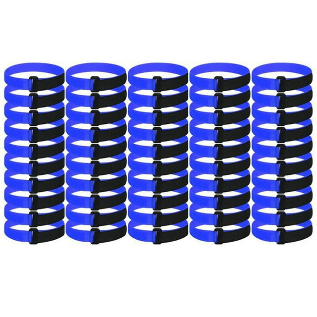 Visland 50 Pcs Sangles de Filet de But de Soccer avec Ruban de Fixation Réutilisables Taille Compacte Portable Faciles à Installer Sangles de Filet de But