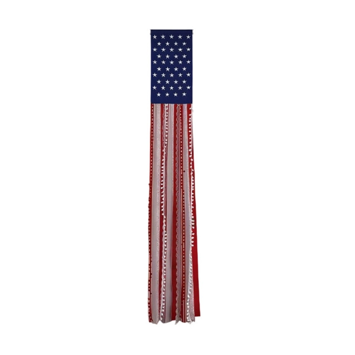 BZPIZ 4th of July Decorations, Red/White/Blue Rag American Flag Banner Patriotic Garden Flag Independence Day Decor for Home Party Indoor Yard Porch Memorial Day Decorations