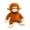 brown, variant on Cartoon Plush Monkey Stuffed Animal Doll Zoo Commemorative Gift for Friends