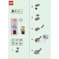 thumbnail image 4 of Miniset LEGO Minecraft de juguete: minifigura de Alex con lobo, 4 of 7