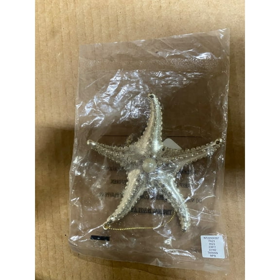 Holiday Lane Seaside Plastic Starfish Ornament Charm