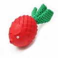 thumbnail image 1 of Squeaky Dog Toys - Soft, Natural Rubber - Puppy - Small Dogs - Medium Dogs & Blind Dogs - Indoor Play(red), 1 of 4
