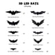 thumbnail image 2 of Three-dimensional Halloween LED Night Light Bats Holiday Party Window Display Garage Decoration PVC Flash Wall Stickers 12/24/48/60pcs, 2 of 4