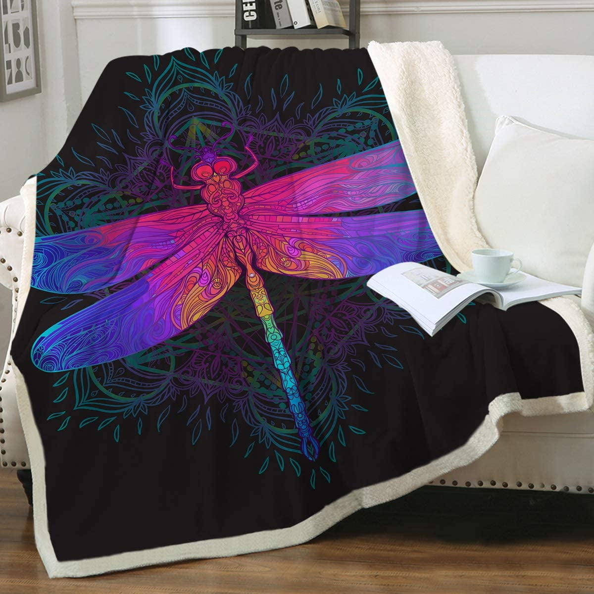 Home & Living Dragonfly Blanket Dragonfly Lovers Gift Insects gift idea